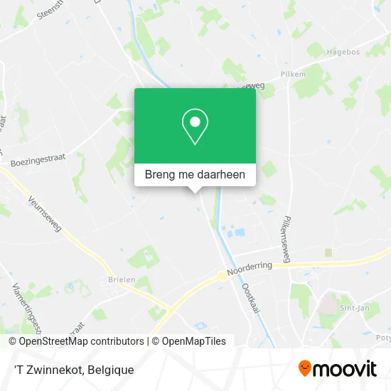 'T Zwinnekot kaart