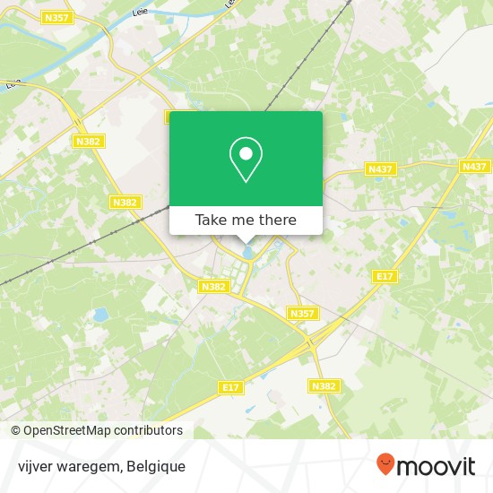 vijver waregem kaart