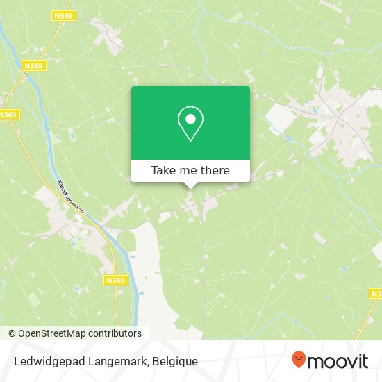 Ledwidgepad Langemark kaart