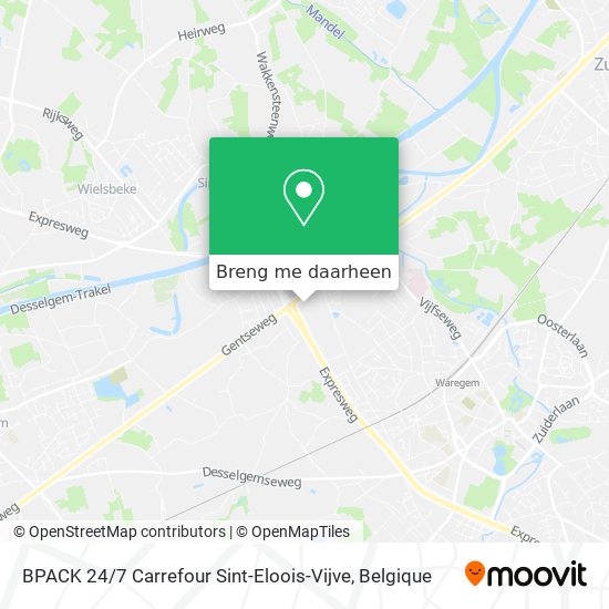 BPACK 24 / 7 Carrefour Sint-Eloois-Vijve kaart