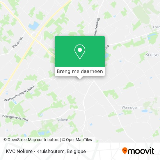 KVC Nokere - Kruishoutem kaart