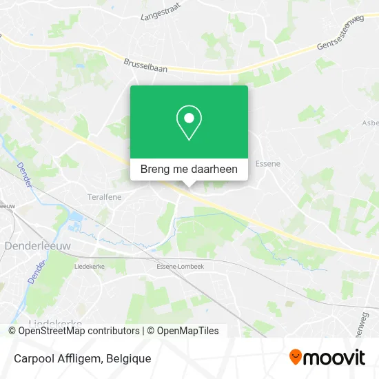 Carpool Affligem kaart