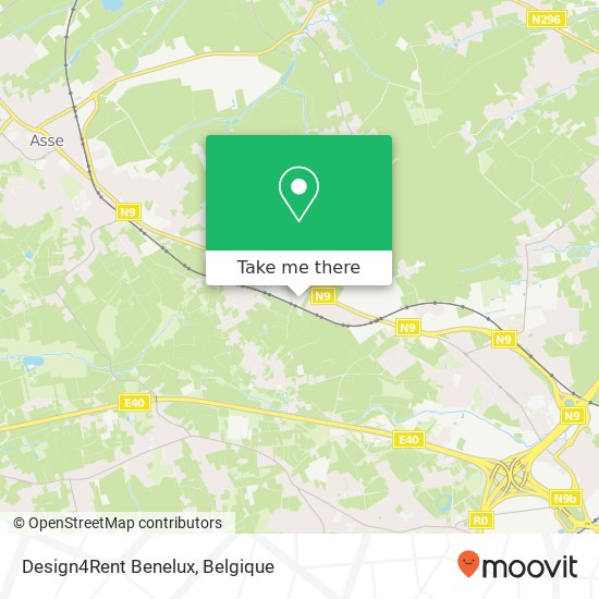 Design4Rent Benelux kaart