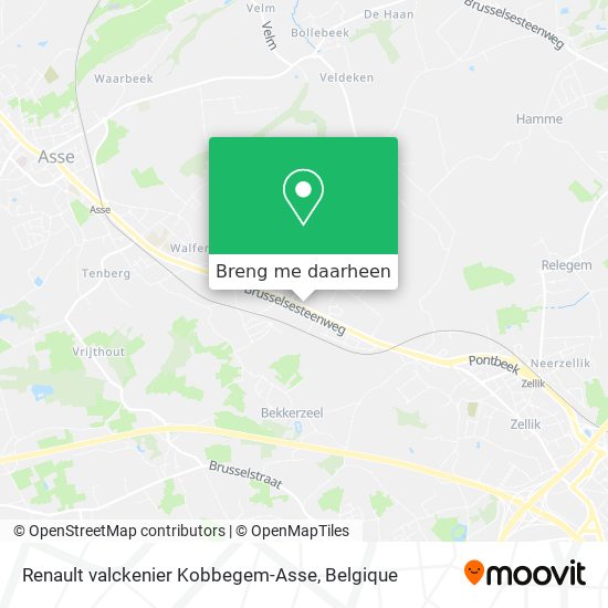 Renault valckenier Kobbegem-Asse kaart