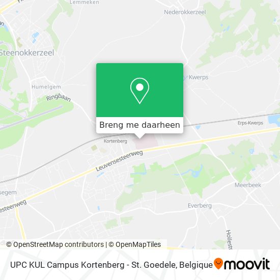 UPC KUL Campus Kortenberg - St. Goedele kaart
