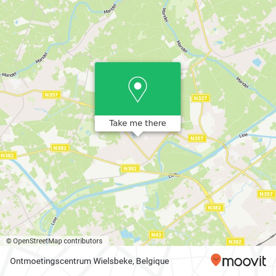 Ontmoetingscentrum Wielsbeke kaart