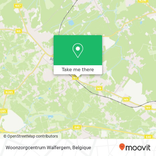 Woonzorgcentrum Walfergem kaart