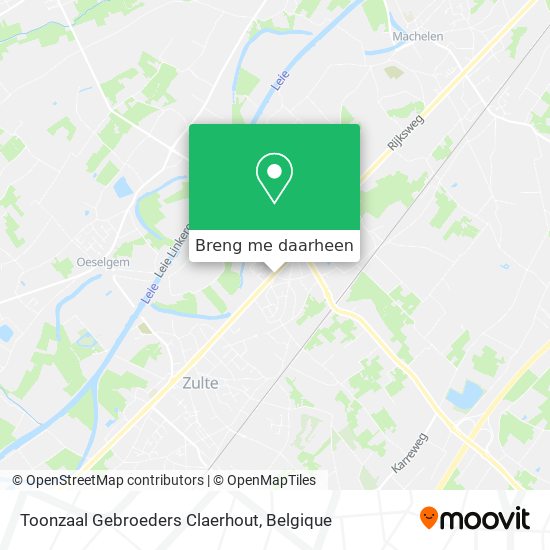 Toonzaal Gebroeders Claerhout kaart