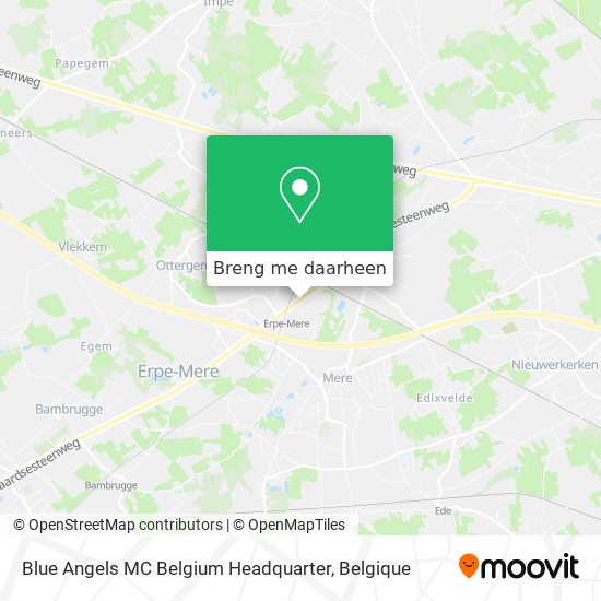 Blue Angels MC Belgium Headquarter kaart