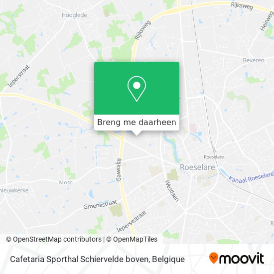 Cafetaria Sporthal Schiervelde boven kaart