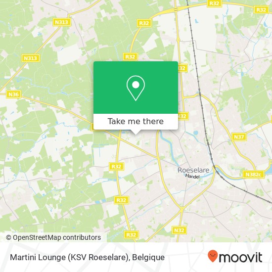 Martini Lounge (KSV Roeselare) kaart