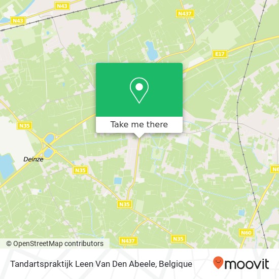 Tandartspraktijk Leen Van Den Abeele kaart