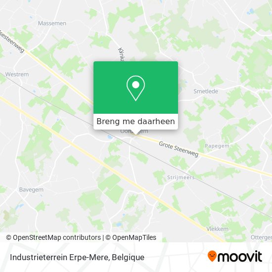 Industrieterrein Erpe-Mere kaart