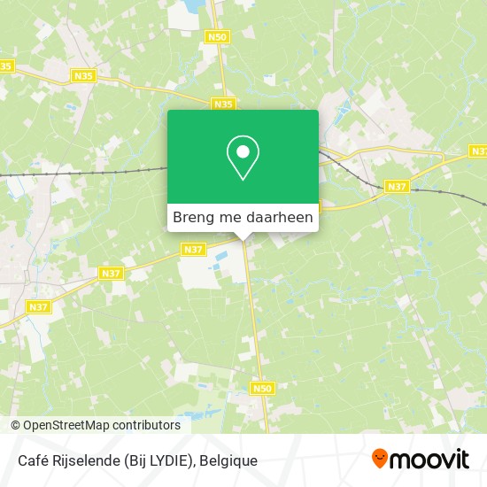 Café Rijselende (Bij LYDIE) kaart
