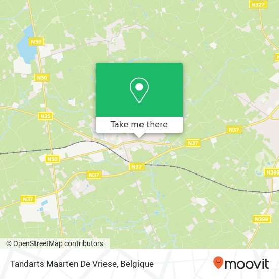 Tandarts Maarten De Vriese kaart