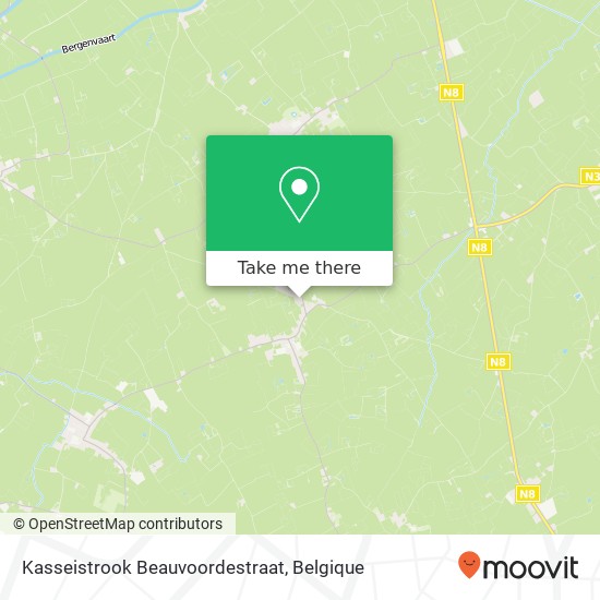 Kasseistrook Beauvoordestraat kaart