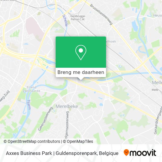 Axxes Business Park | Guldensporenpark kaart