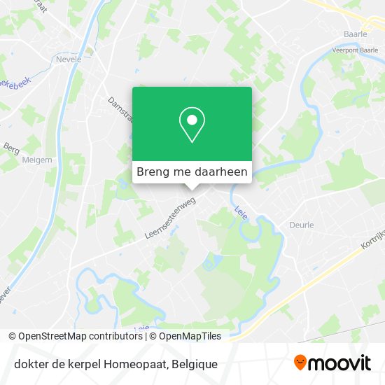 dokter de kerpel Homeopaat kaart