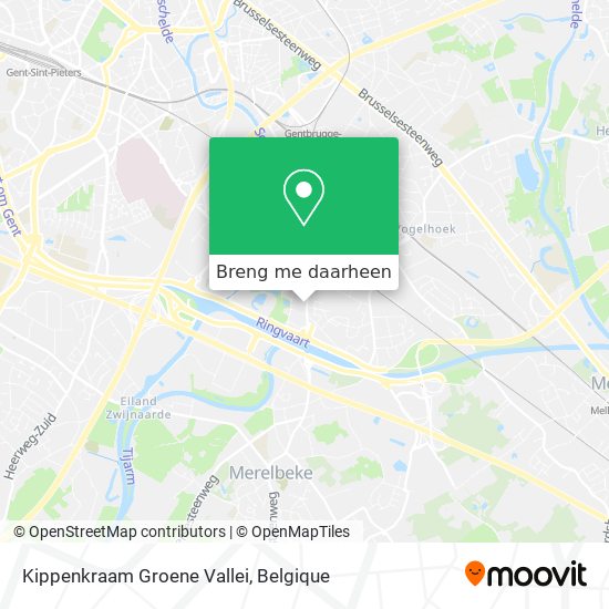 Kippenkraam Groene Vallei kaart