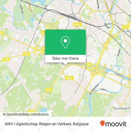 AWV | Agentschap Wegen en Verkeer kaart