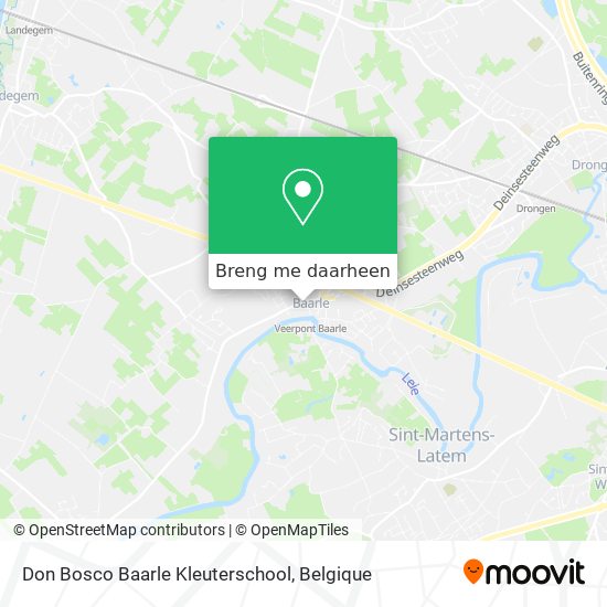 Don Bosco Baarle Kleuterschool kaart