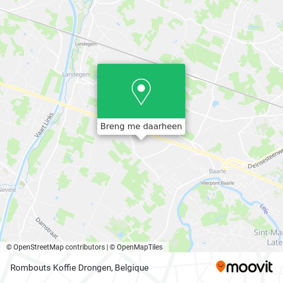Rombouts Koffie Drongen kaart