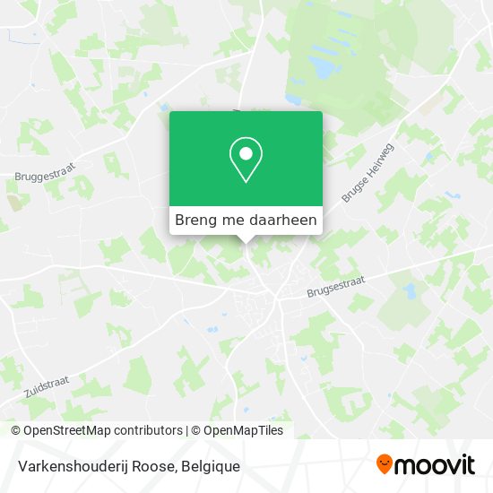 Varkenshouderij Roose kaart