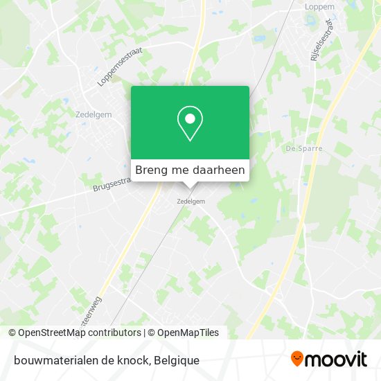 bouwmaterialen de knock kaart