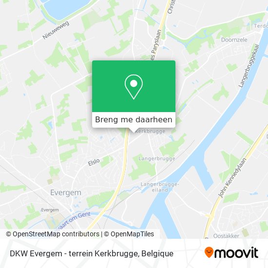 DKW Evergem - terrein Kerkbrugge kaart