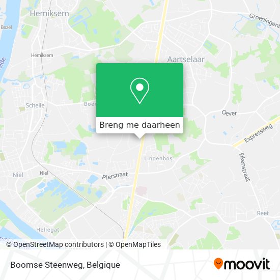 Boomse Steenweg kaart
