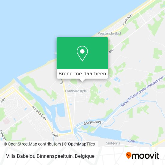 Villa Babelou Binnenspeeltuin kaart