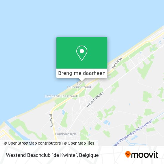 Westend Beachclub "de Kwinte" kaart