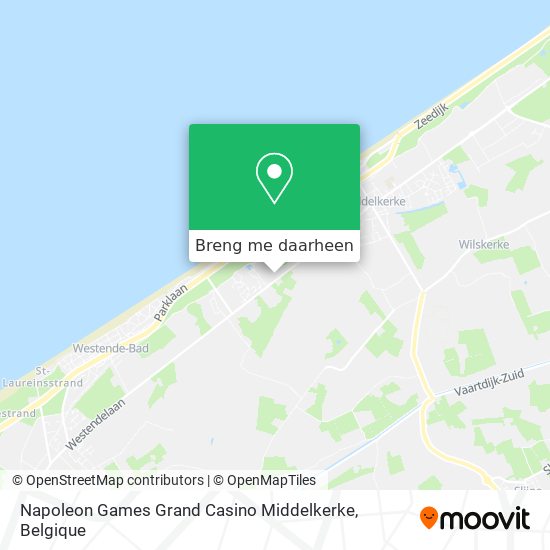 Napoleon Games Grand Casino Middelkerke kaart