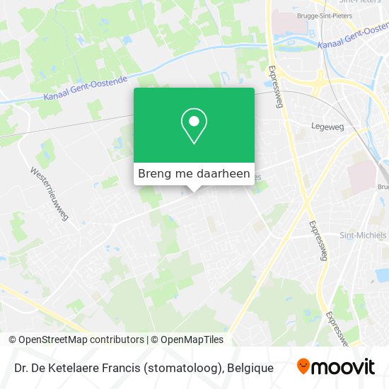 Dr. De Ketelaere Francis (stomatoloog) kaart
