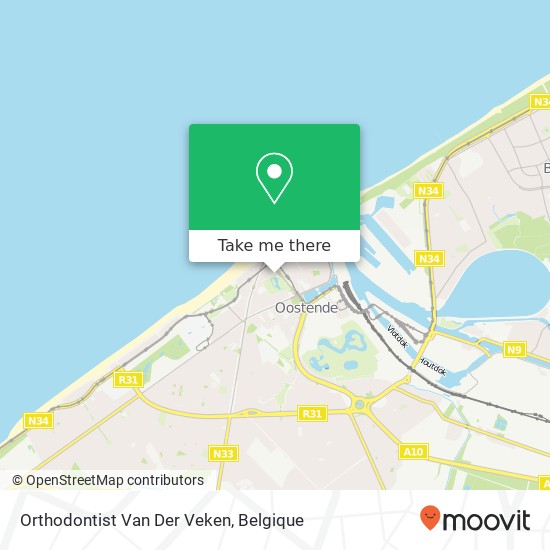 Orthodontist Van Der Veken kaart