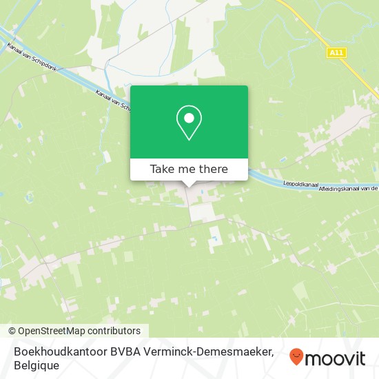 Boekhoudkantoor BVBA Verminck-Demesmaeker kaart