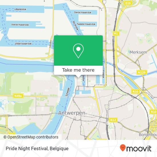 Pride Night Festival kaart
