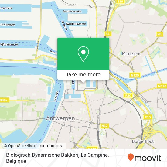 Biologisch-Dynamische Bakkerij La Campine kaart