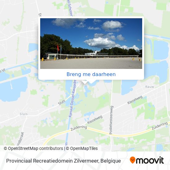 Provinciaal Recreatiedomein Zilvermeer kaart