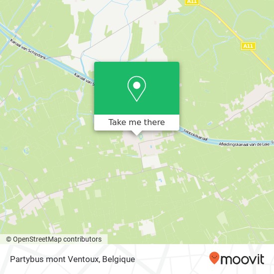 Partybus mont Ventoux kaart
