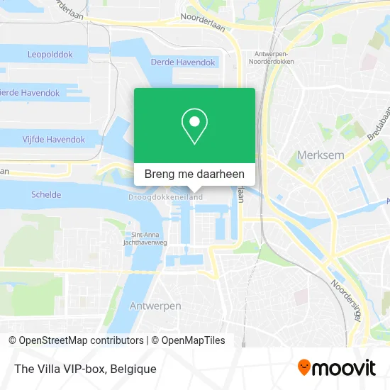 The Villa VIP-box kaart