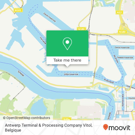 Antwerp Terminal & Processing Company Vitol kaart