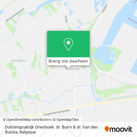 Dokterspraktijk Drieshoek: dr. Burm & dr. Van den Bulcke kaart