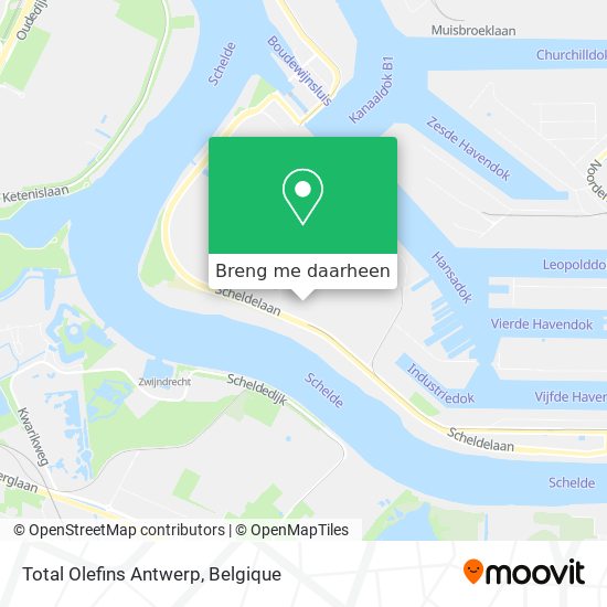 Total Olefins Antwerp kaart