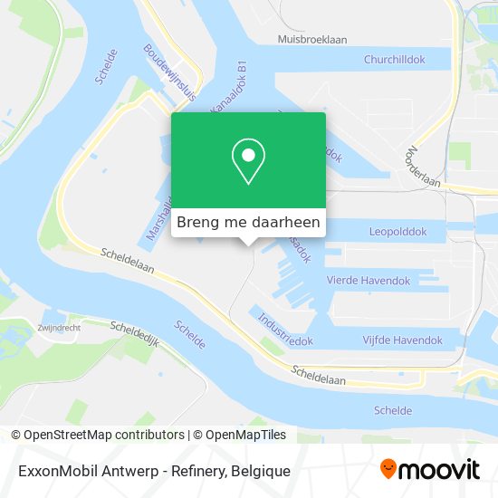 ExxonMobil Antwerp - Refinery kaart