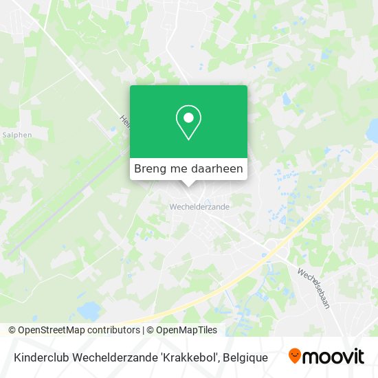 Kinderclub Wechelderzande 'Krakkebol' kaart