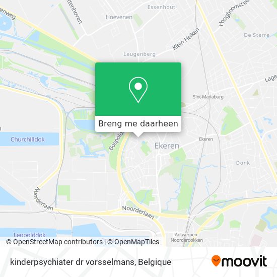 kinderpsychiater dr vorsselmans kaart