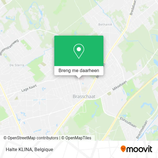 Halte KLINA kaart