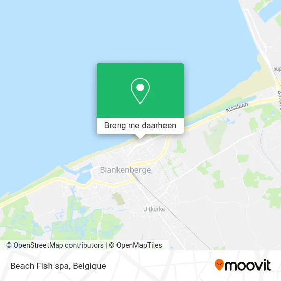Beach Fish spa kaart
