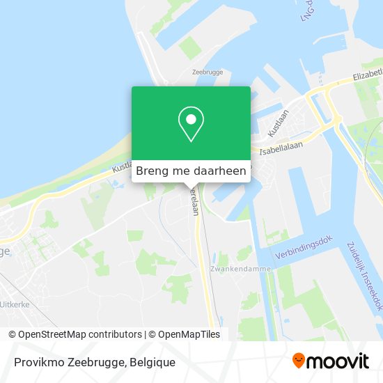 Provikmo Zeebrugge kaart